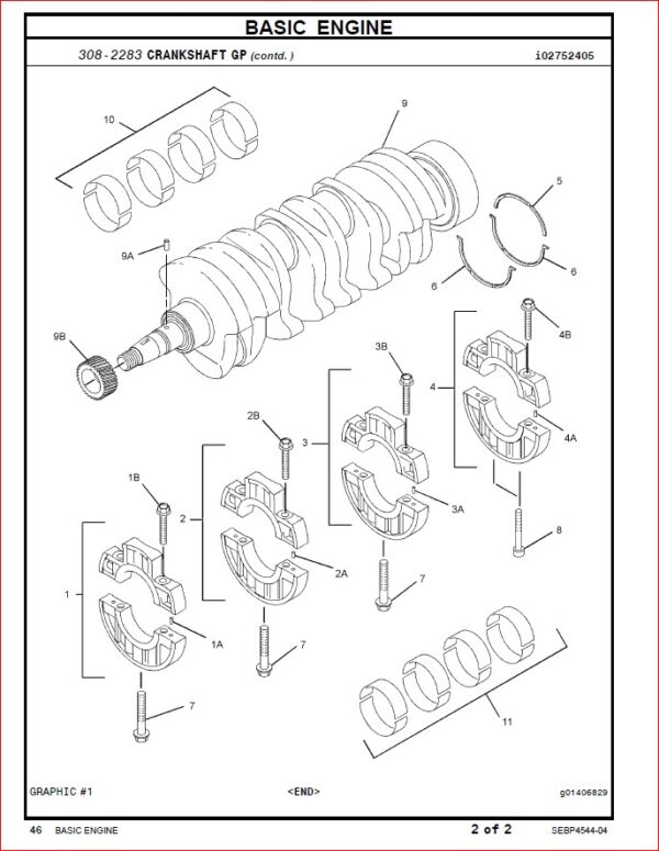 CC2POMSNGAU Caterpillar C2.2 Industrial Parts Engine Manual - PDF ...