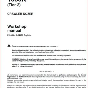 Case 1650K Tier 2 Crawler Dozer Bulldozer Shop Manual - PDF Download