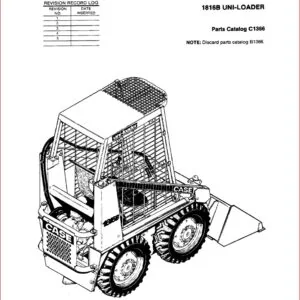CASE 1816B SKID STEER LOADER PARTS CATALOG MANUAL - PDF Download