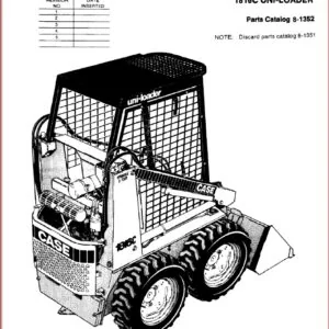 CASE 1816C SKID STEER LOADER PARTS CATALOG MANUAL - PDF Download