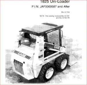 Case 1825 Skid Steer Loader Parts Catalog Manual - PDF Download