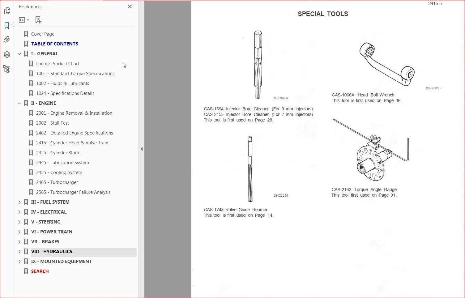 Case 580SK Tractor Loader Backhoe Shop Manual - PDF Download JJG0160001 and after - Image 2