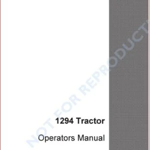 Case Ih 1294 Tractor Operators Manual - PDF Download