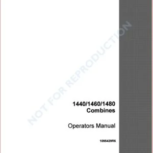 Case Ih 1440 1460 1480 Combine Operators Manuals - PDF Download