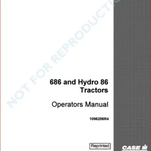CASE IH 686 GEAR DRIVE & 86 HYDRO TRACTOR OPERATORS MANUAL - PDF Download