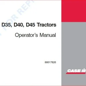 Case Ih D35 D40 D45 Tractor Operators Manual - PDF Download