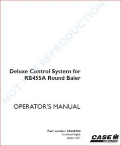 Case Ih Deluxe Control System For Rb455a Round Baler Operators Manual - PDF Download