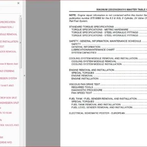 Case Magnum 225 250 280 310 Series Tractor Shop Manual - PDF Download