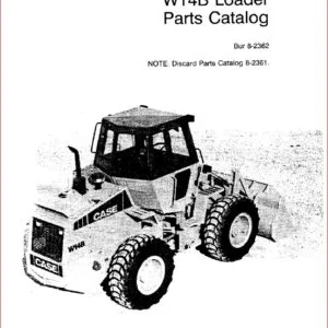 Case W14b Wheel Loader Parts Catalog Manual - PDF Download