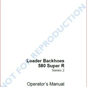 Case 580sr Super R 590sr Super R 695sr Super R Backhoe Loader Operators Manual - PDF DOWNLOAD
