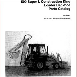 Case 590 Super L Ck Backhoe Loader Parts Catalog Manual - PDF DOWNLOAD