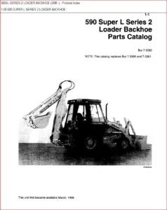 Case 590 Super L Series 2 Backhoe Parts Catalog Manual - PDF DOWNLOAD!!