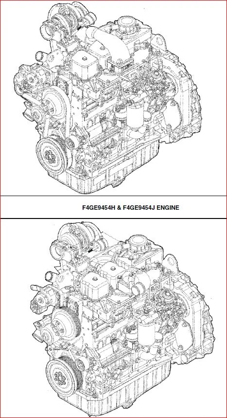 CASE ENGINE REPAIR MANUAL FOR BACKHOE LOADER ( F4GE9454H , F4GE9454J , F4GE9484D , F4HE9484A , F4HE9484C ) - Image 5