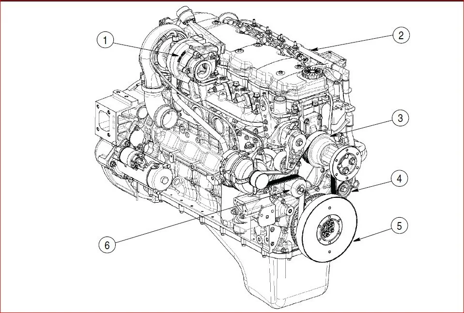 CASE ENGINE REPAIR MANUAL FOR BACKHOE LOADER ( F4GE9454H , F4GE9454J , F4GE9484D , F4HE9484A , F4HE9484C ) - Image 2