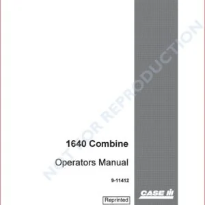 Case Ih 1640 Combine Operators Manual And 3 Supplement - PDF Download