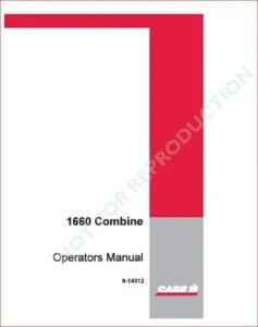 Case Ih 1660 Combine Operators Manual And 3 Supplement Manuals