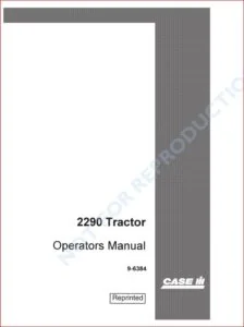 Case Ih 2290 Tractor Operators Manual - PDF Download