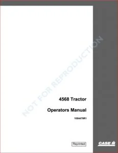 Case Ih 4568 Tractor Operators Manual - PDF Download