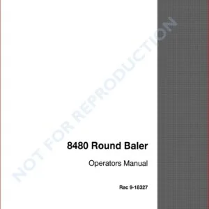 CASE IH 8480 FIXED CHAMBER ROUND BALER OPERATORS MANUAL - PDF Download