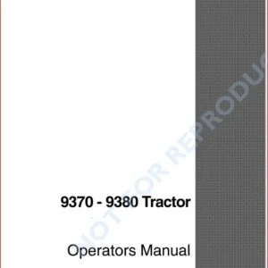 Case Ih 9370 9380 Tractor Operators Manual - PDF Download