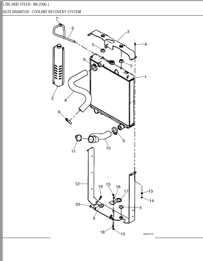 Ford New Holland L185 Skid Steer Loader Parts List Manual - PDF Download - Image 2