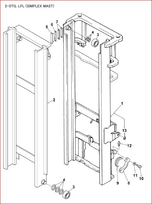 Hyster H2 00dx H2 500dx H3 00dx A466 Mast Parts Manual - PDF DOWNLOAD!! - Image 4