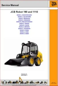 Jcb 1110t 1110thf Robot Workshop Service  Repair Manual - PDF DOWNLOAD!!!