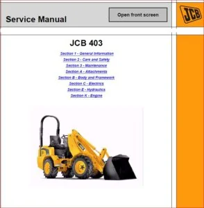 Jcb 403 Wheel Loading Shovel Workshop Repair Service Manual - PDF DOWNLOAD!!!