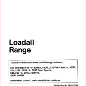 Jcb 530b hl Loadall Service Repair Manual - PDF DOWNLOAD!!!