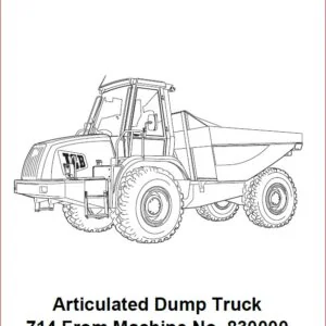 Jcb 714 718 Articulated Dump Truck operator Handbook - PDF DOWNLOAD!!!