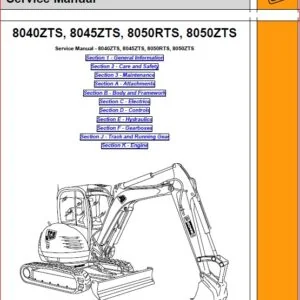 Jcb 8040ZTS 8045ZTS 8050RTS 8050ZTS Service Manual - PDF DOWNLOAD