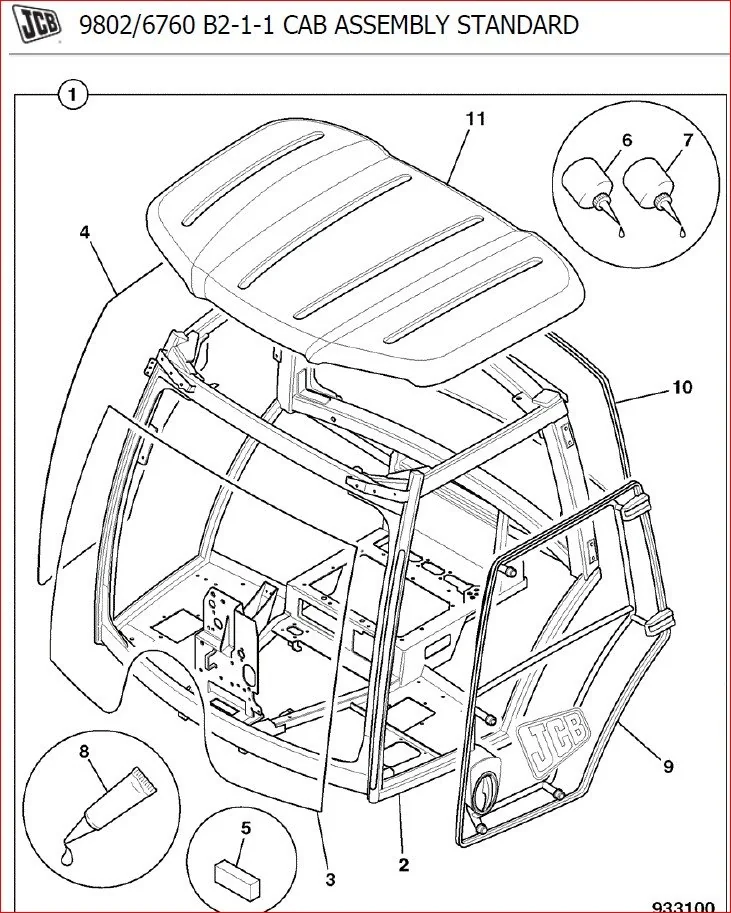 Jcb 8250 Fastrac Parts Catalogue Manual Sn 01139000-01139999 - PDF DOWNLOAD!!! - Image 3