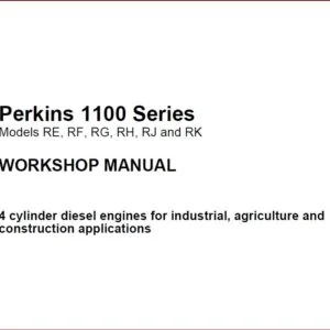 Jcb Diesel 1100 Series Engine Re rg Service Repair Workshop Manual Instant  - PDF DOWNLOAD!!