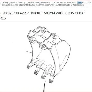 Jcb Jz140 Tracked Excavator Parts Catalogue Manual - PDF DOWNLOAD