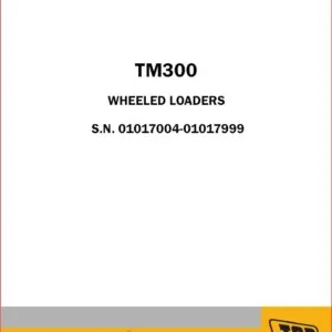 Jcb Tm300 Telemaster Wheel Loader Parts Catalog Manual - PDF DOWNLOAD!!!