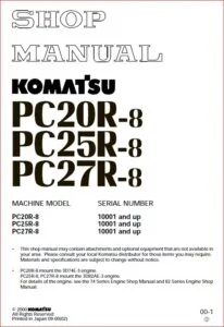 Komatsu PC20R PC25R PC27R-8 - PDF  service repair manual DOWNLOAD