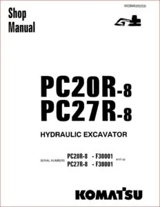 Komatsu PC20R PC27R-8 - PDF  service repair manual DOWNLOAD