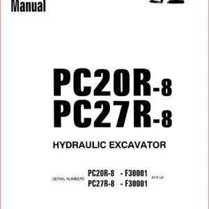 Komatsu PC20R PC27R-8 - PDF  service repair manual DOWNLOAD