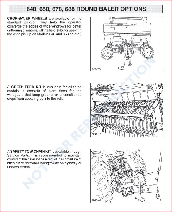 NEW HOLLAND 648 658 678 688 ROUND BALER FEATURES PRODUCT MANUAL - PDF Download - Image 5