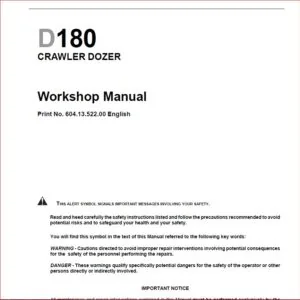 New Holland d180 Crawler Dozer Shop Manual - PDF Download