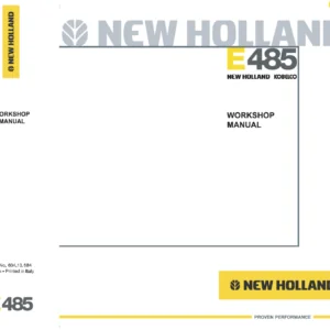 New Holland Kobelco E485 Crawler Excavator Full Service Repair Manual - PDF DOWNLOAD