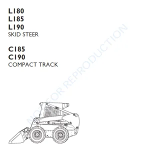 New Holland L180 L185 L190 Skid Steer Loader C185 C190 Compact Track Loader Operators Manual  -  PDF Download