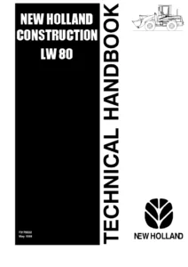 New Holland Lw80 Wheel loader Service Repair Manual - PDF Download