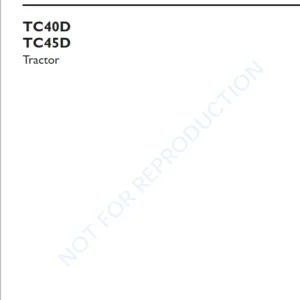 New Holland Tc40d Tc45d Tractor Operators Manual - PDF DOWNLOAD