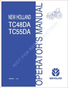 NEW HOLLAND TC48DA TC55DA TRACTOR OPERATORS MANUAL - PDF Download