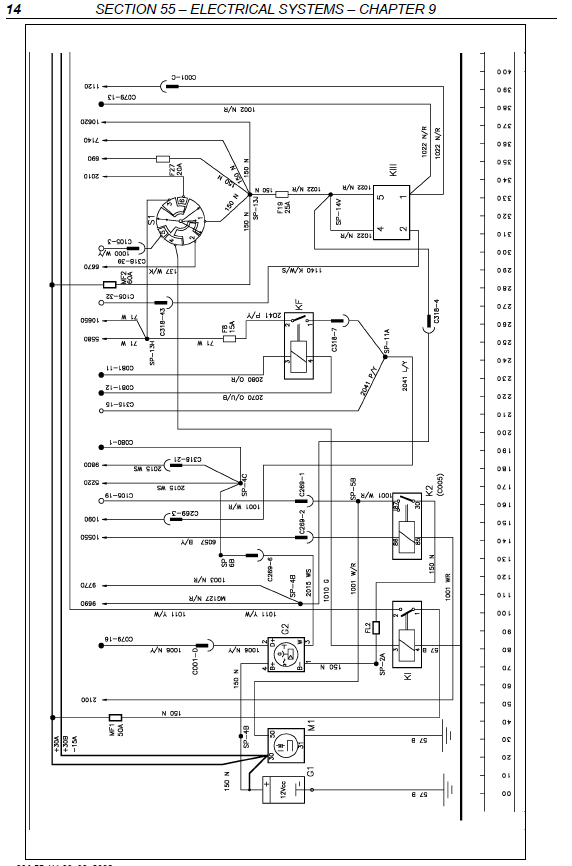 New Holland Tractor Wiring Diagrams Electrical System Manual Tm 120 Tm 130 Tm 140 Tm 155 - PDF