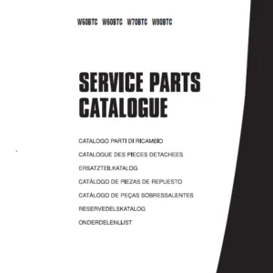 new holland w50btc w60btc w70btc w80btc tier 3 compact wheel loader service parts catalogue manual