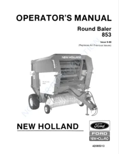 New Holland 853 Round Baler Operators Manual -PDF Download