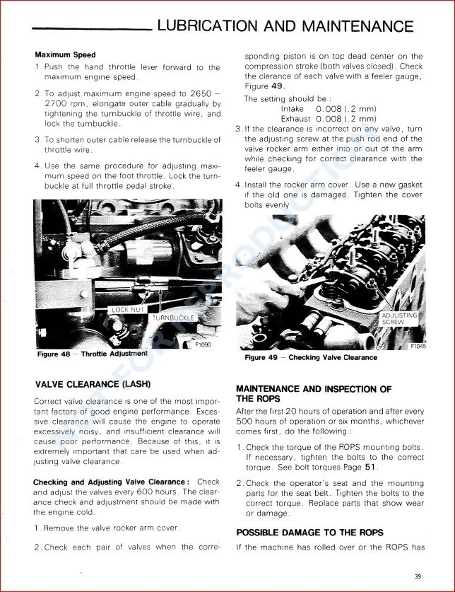 NEW HOLLAND FORD 1220 TRACTOR WITH POWER STEERING OPERATORS MANUAL - PDF Download - Image 2