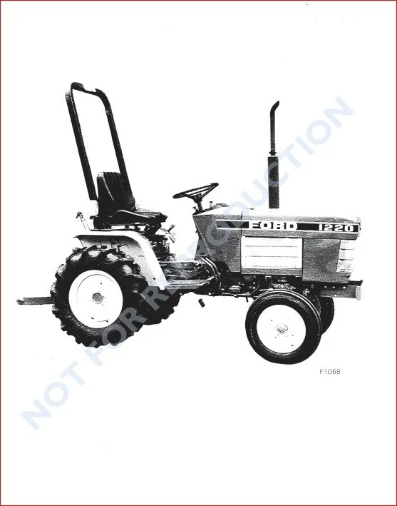 NEW HOLLAND FORD 1220 TRACTOR WITH POWER STEERING OPERATORS MANUAL - PDF Download - Image 5